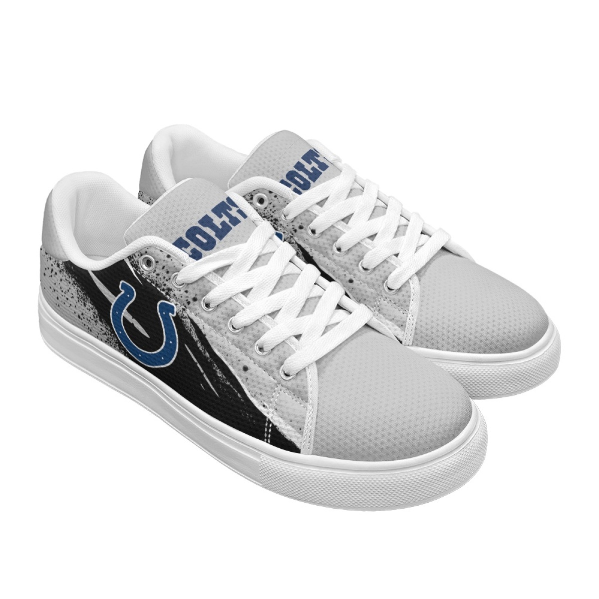 Men's Indianapolis Colts Low Top Casual Sneakers/Shoes 001
